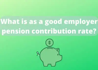 What is as a good employer pension contribution rate?